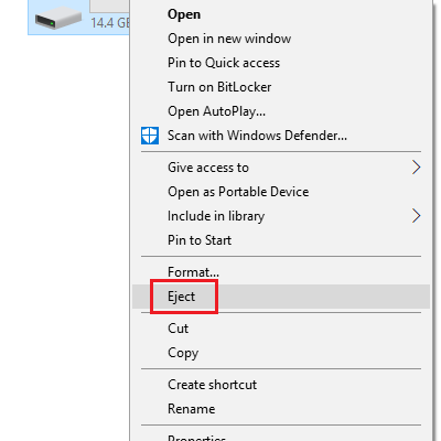 Безопасное извлечение устройства windows 10