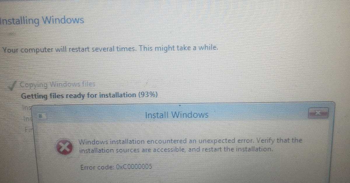 Как исправить ошибку приложения 0xc0000005 в windows 10