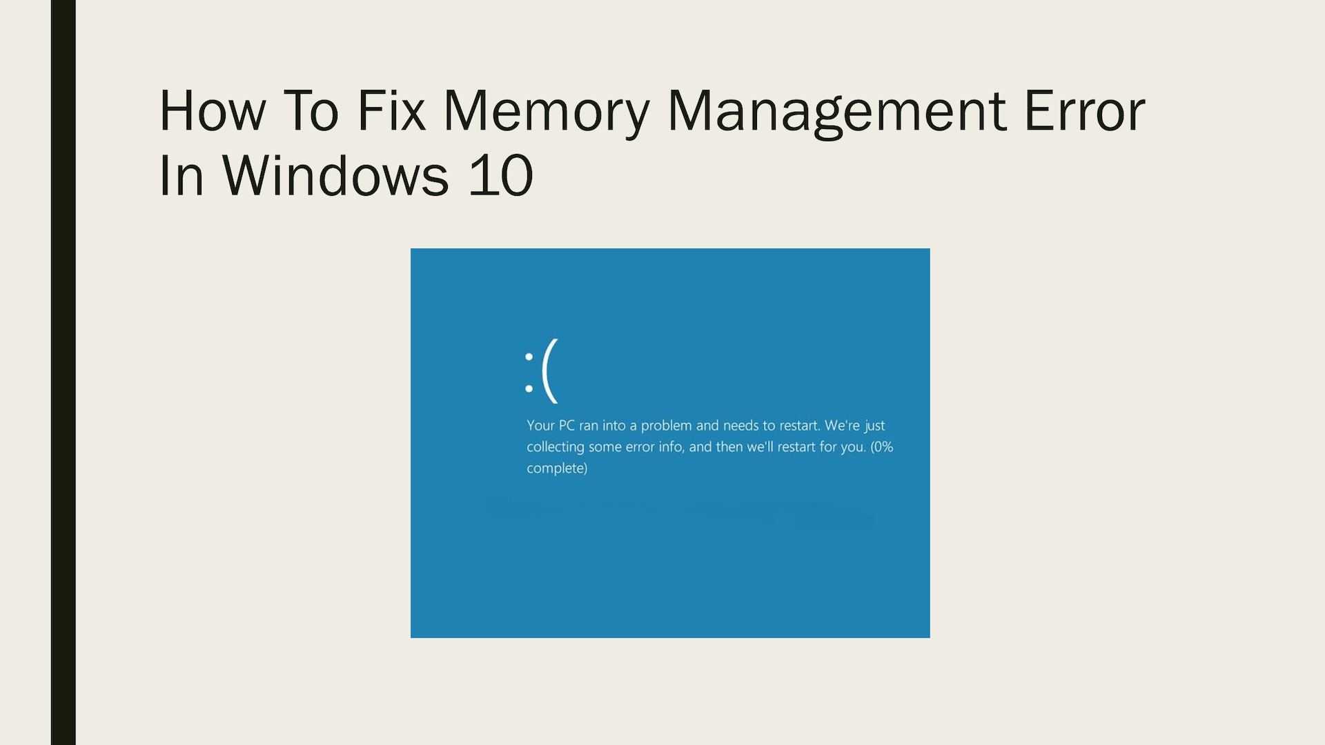 Исправление ошибки memory management windows 7, 8 и 10