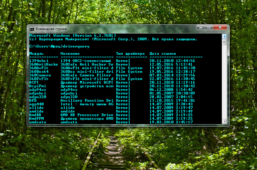 Команды для командной строки windows: список