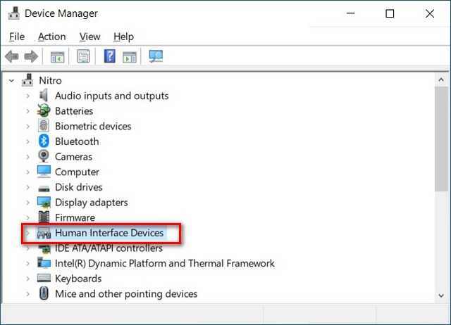 Отключение сенсора на ноутбуке windows 10