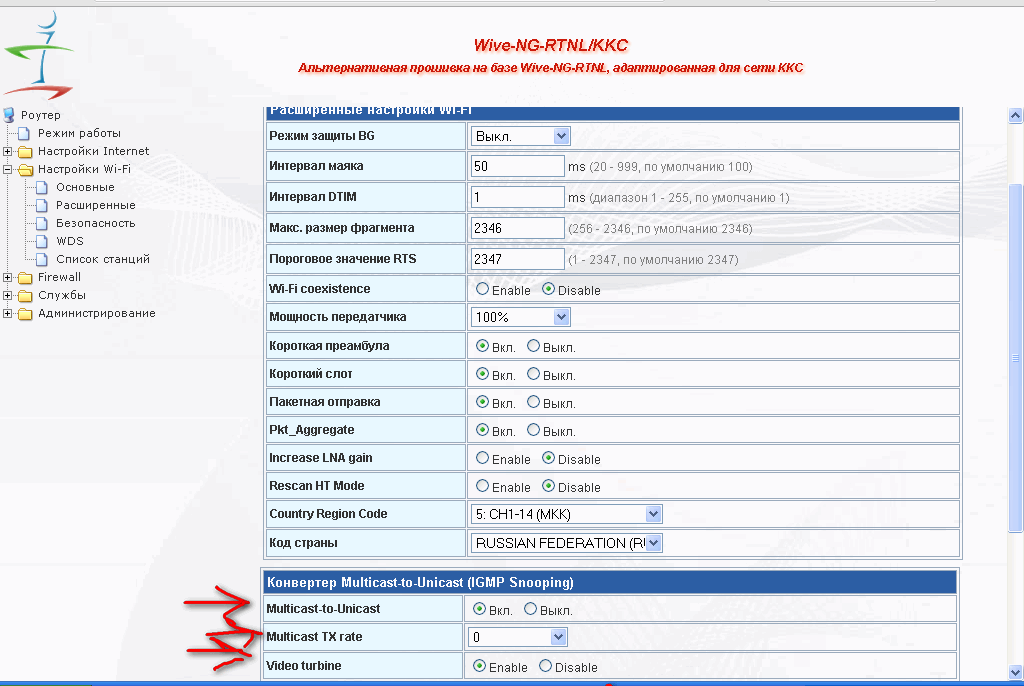 Wive-ng прошивка asus