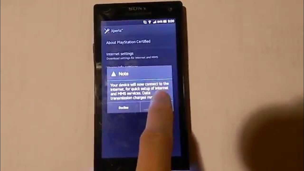 Как настроить интернет на телефоне sony xperia?