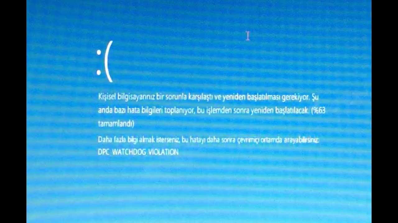 Как исправить ошибки dpc_watchdog_violation типа "синий экран" (0x00000133)