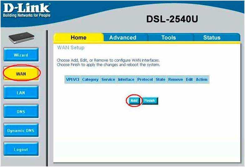 Настройка роутера d link 2500u самостоятельно