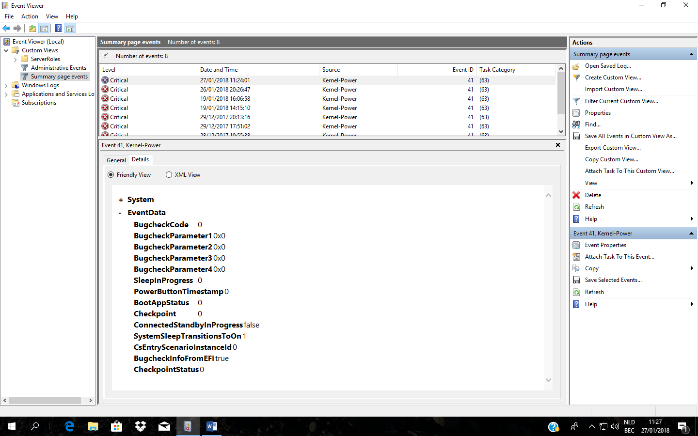 Kernel power 41 категория 63 в windows 10 — причины ошибки, способы исправить