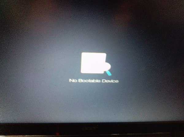 Что делать если ноутбук пишет no bootable device insert boot disk and press any key