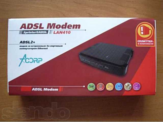 Acorp sprinter adsl2 router lan 410 настройка