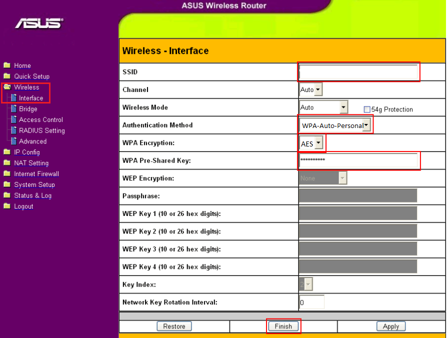 Как подключить asus wl 330ge