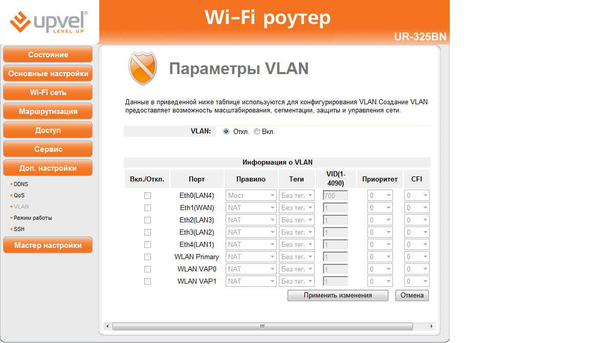 Настройка роутера upvel - подключение к интернету и установка wifi сети - вайфайка.ру