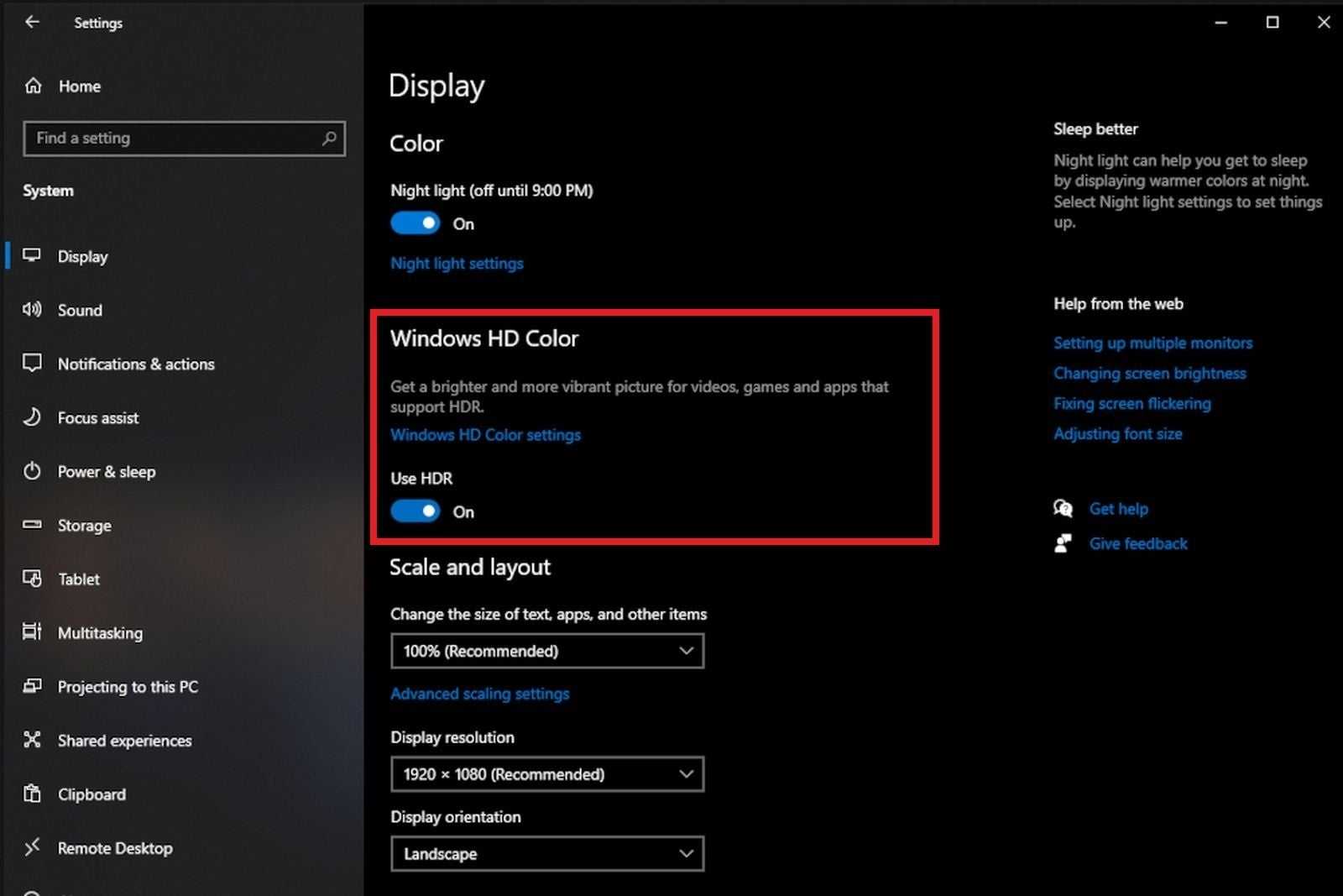 Как включить воспроизведение hdr для приложений потокового видео в windows 10