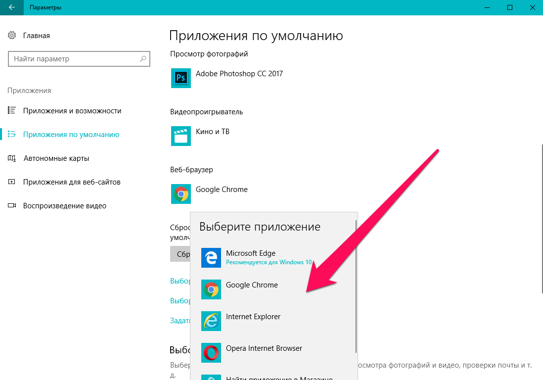 Как сделать интернет эксплорер браузером по умолчанию в windows 7 и 10