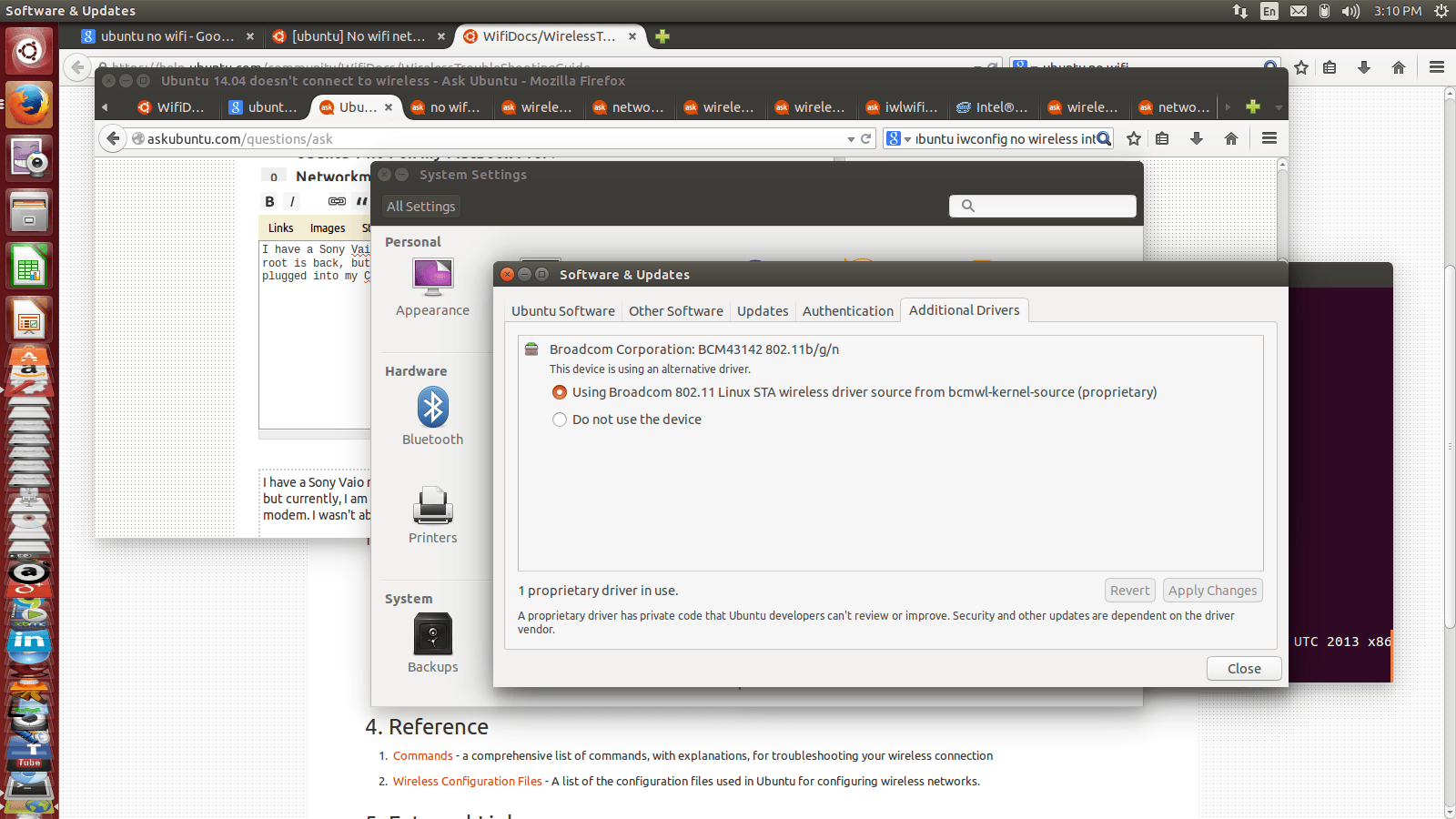 Как подключиться к wifi из терминала в ubuntu linux