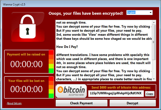 Wannacry — вирус шифровальщик