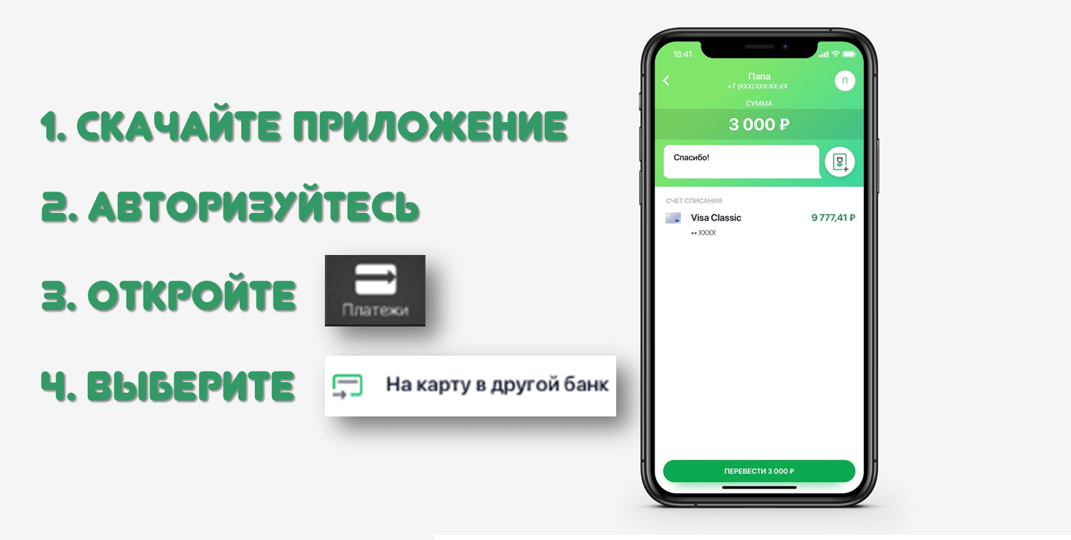 Как отправить перевод в другой банк через сбербанк онлайн