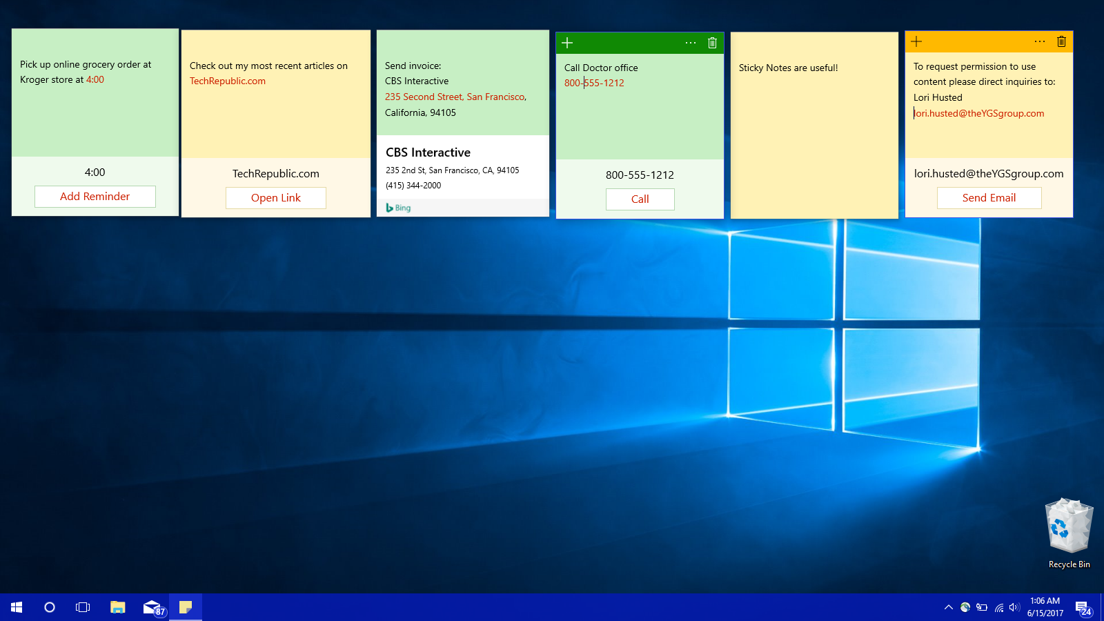 Заметки на рабочий стол windows c помощью sticky notes